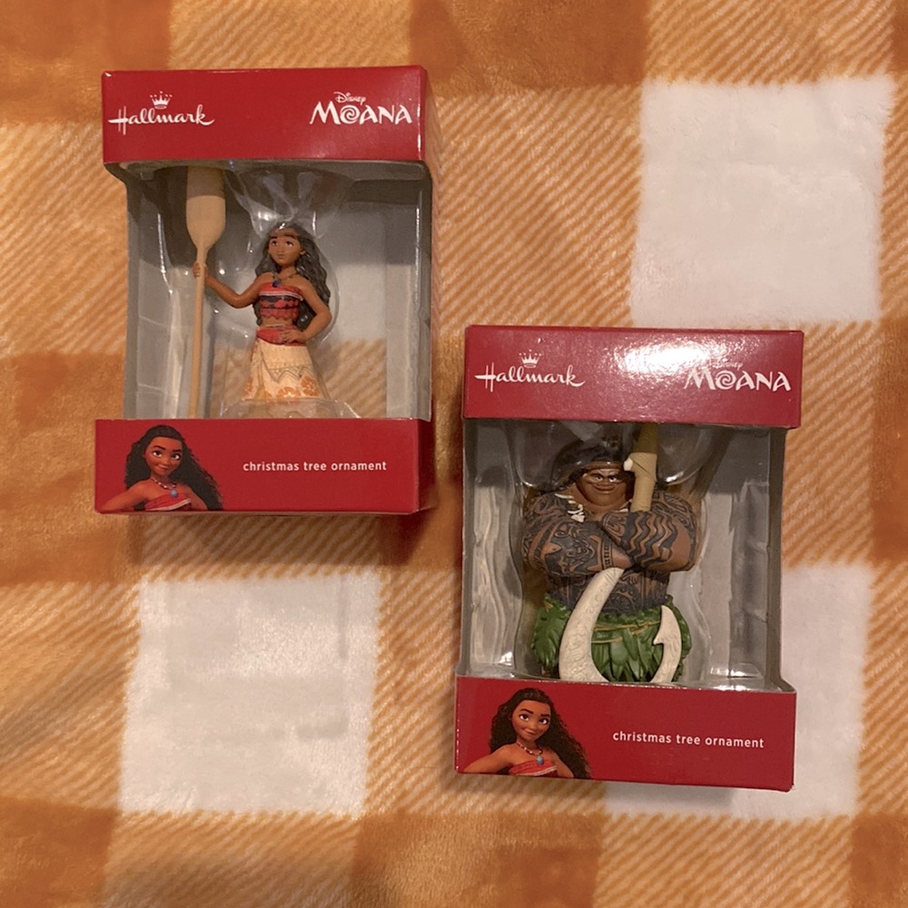 moana & maui christmas ornaments